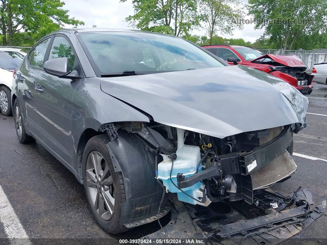 2018 Hyundai Elantra Value Edition Gray vin: 5NPD84LF0JH260839