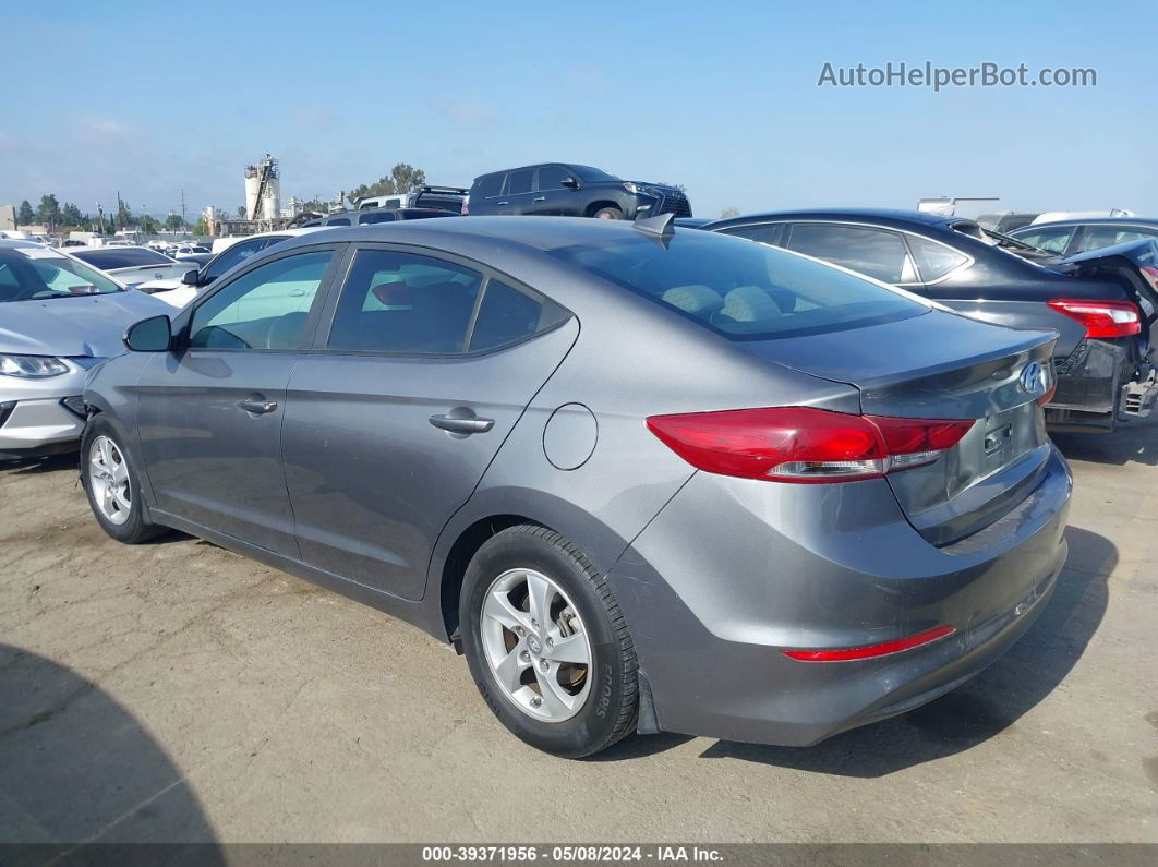 2018 Hyundai Elantra Sel/value/limited Gray vin: 5NPD84LF0JH279522