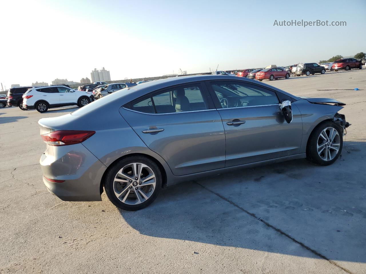 2018 Hyundai Elantra Sel Gray vin: 5NPD84LF0JH282467