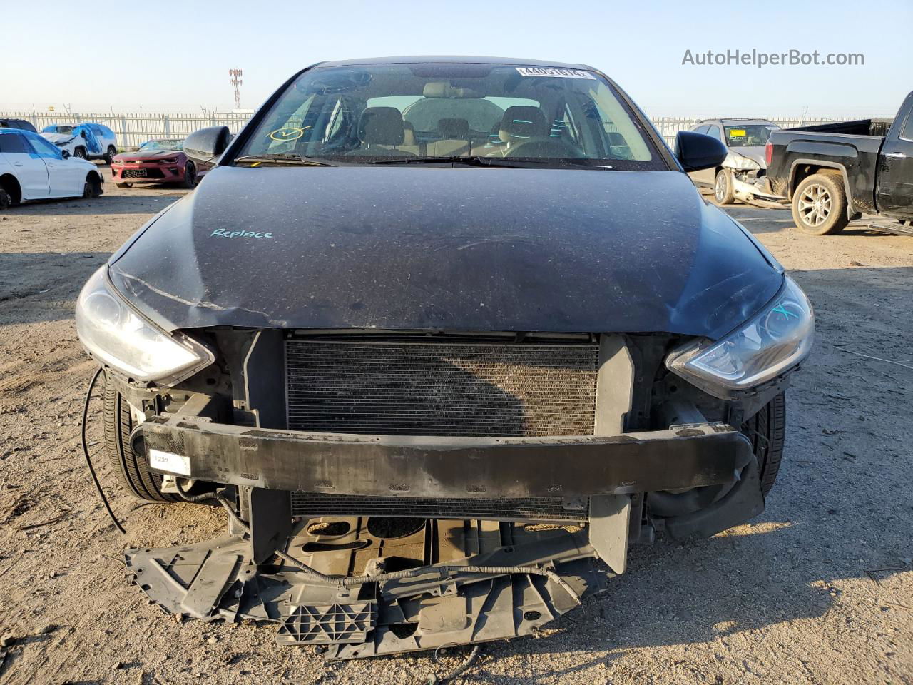 2018 Hyundai Elantra Sel Black vin: 5NPD84LF0JH303849