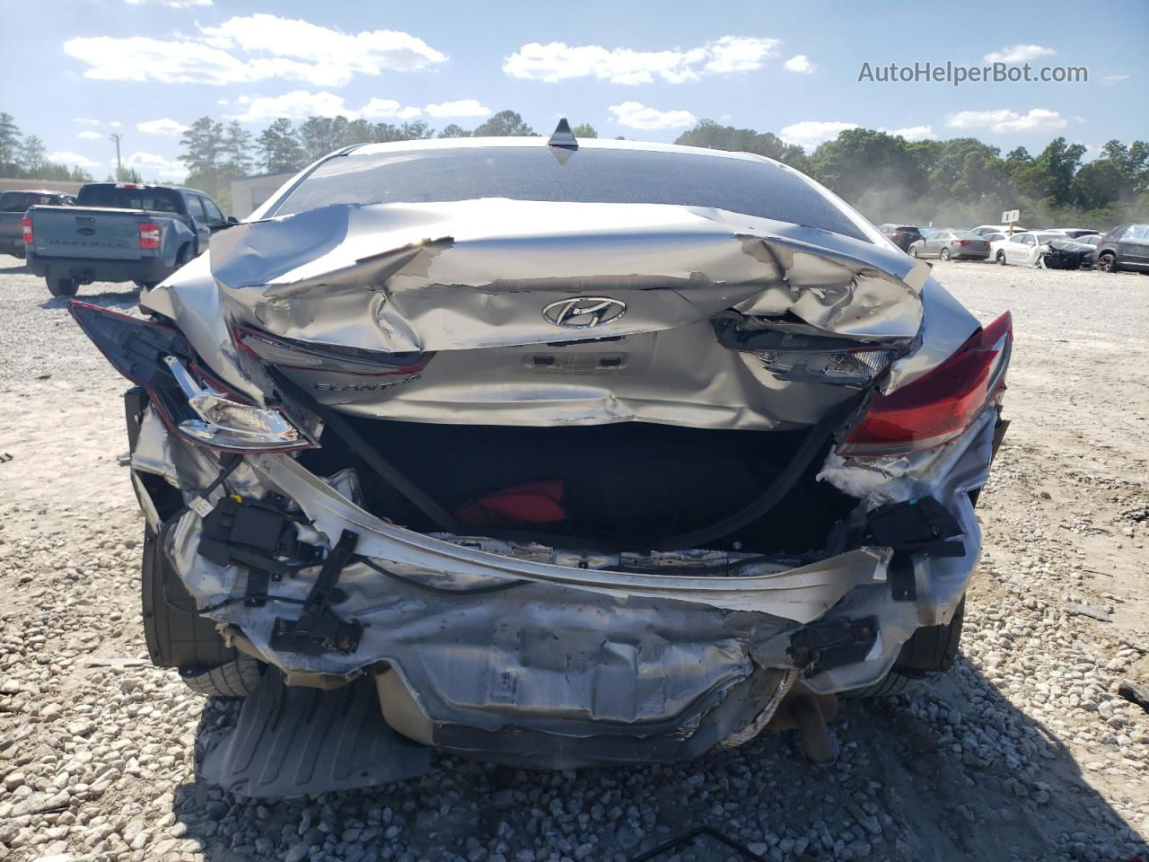 2018 Hyundai Elantra Sel Silver vin: 5NPD84LF0JH307674