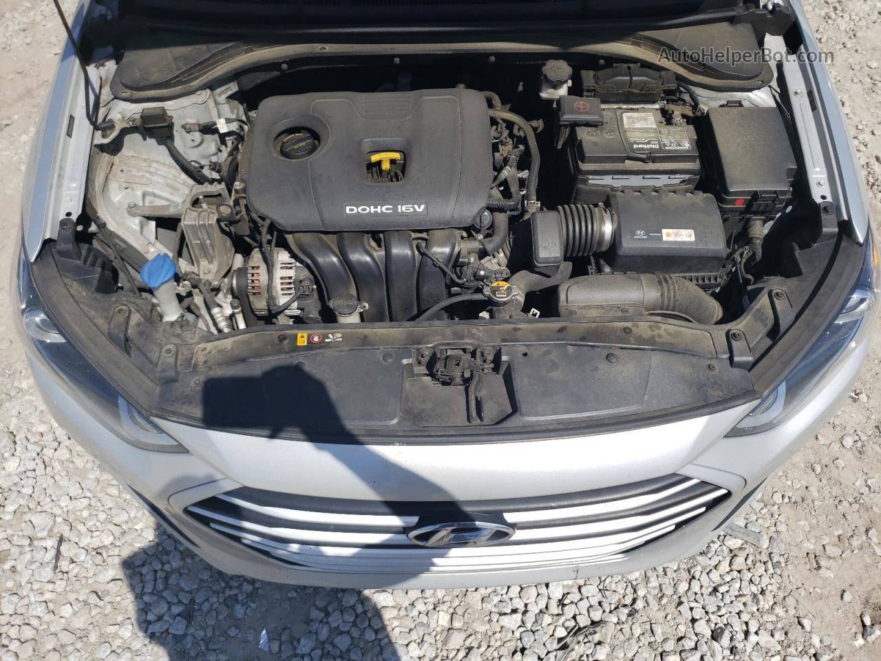 2018 Hyundai Elantra Sel Silver vin: 5NPD84LF0JH307674