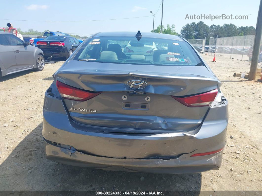 2018 Hyundai Elantra Sel Gray vin: 5NPD84LF0JH315788