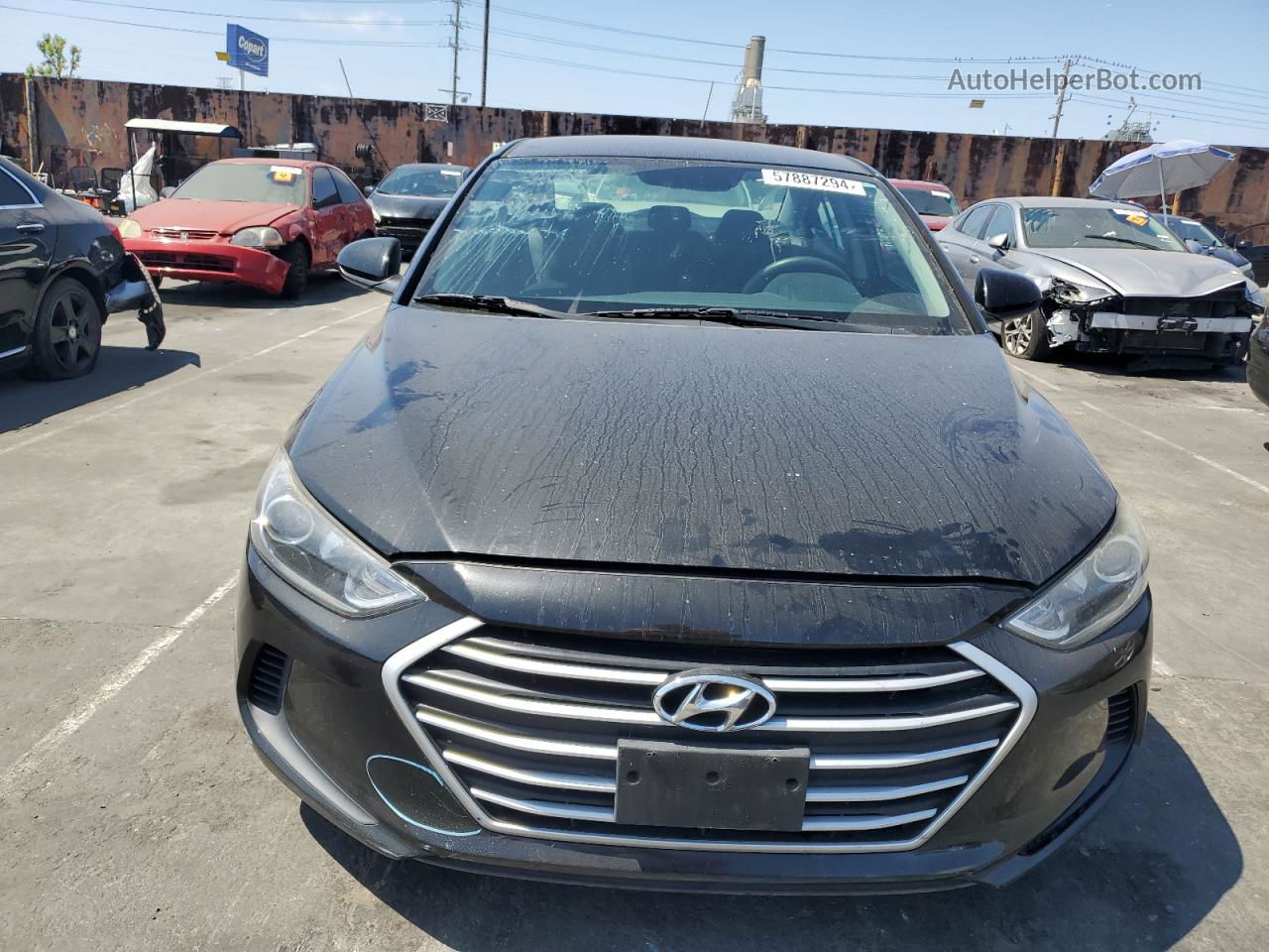 2018 Hyundai Elantra Sel Black vin: 5NPD84LF0JH321848