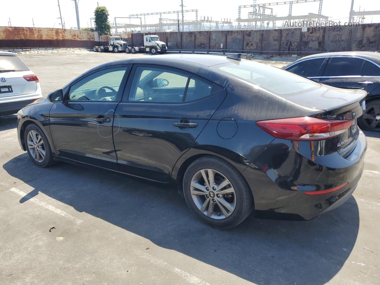 2018 Hyundai Elantra Sel Black vin: 5NPD84LF0JH321848