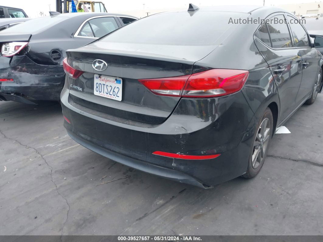 2018 Hyundai Elantra Value Edition Черный vin: 5NPD84LF0JH329495