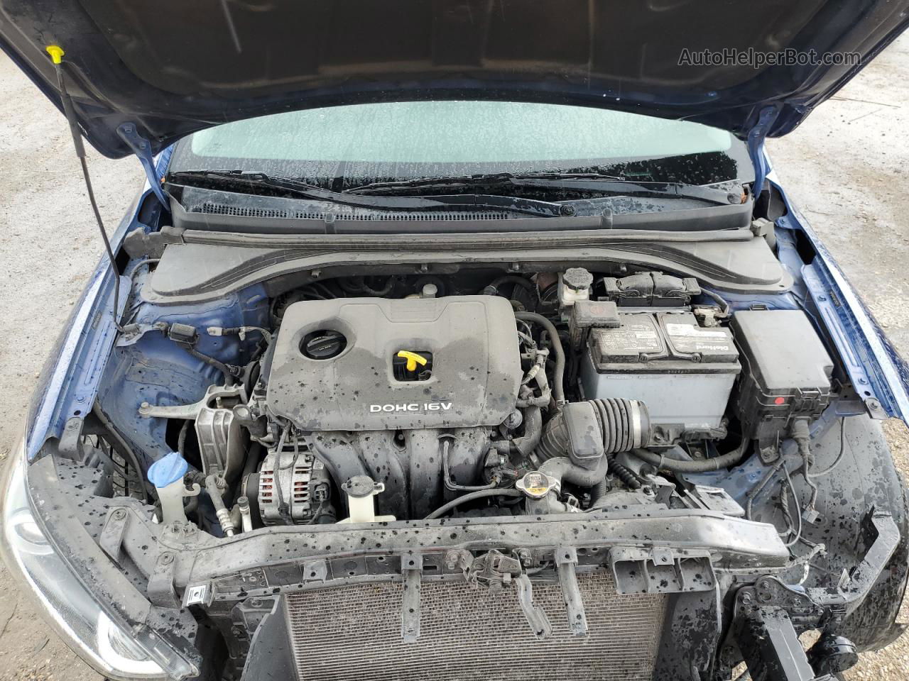 2018 Hyundai Elantra Sel Blue vin: 5NPD84LF0JH330520
