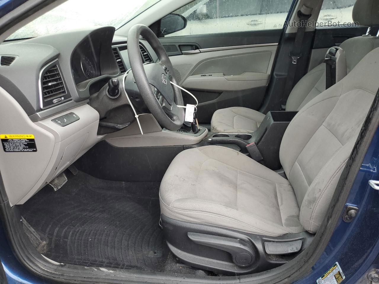 2018 Hyundai Elantra Sel Blue vin: 5NPD84LF0JH330520