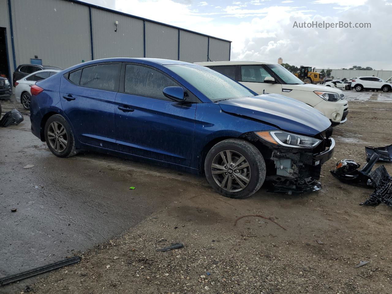 2018 Hyundai Elantra Sel Blue vin: 5NPD84LF0JH330520