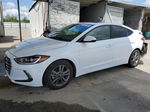 2018 Hyundai Elantra Sel White vin: 5NPD84LF0JH357491