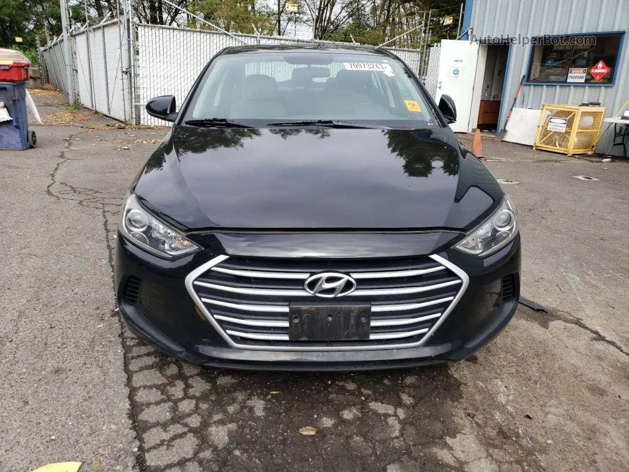 2018 Hyundai Elantra Sel Black vin: 5NPD84LF0JH368605