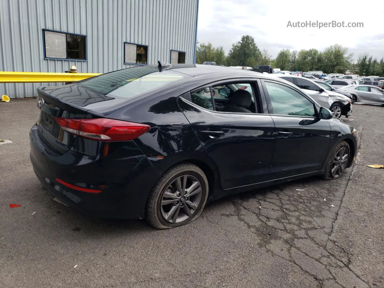 2018 Hyundai Elantra Sel Black vin: 5NPD84LF0JH368605