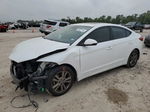 2018 Hyundai Elantra Sel White vin: 5NPD84LF0JH384688