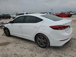2018 Hyundai Elantra Sel White vin: 5NPD84LF0JH384688