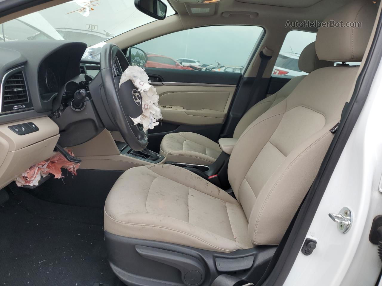 2018 Hyundai Elantra Sel White vin: 5NPD84LF0JH384688