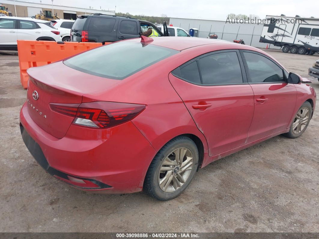 2019 Hyundai Elantra Value Edition Красный vin: 5NPD84LF0KH421949