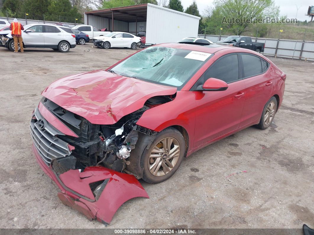 2019 Hyundai Elantra Value Edition Red vin: 5NPD84LF0KH421949