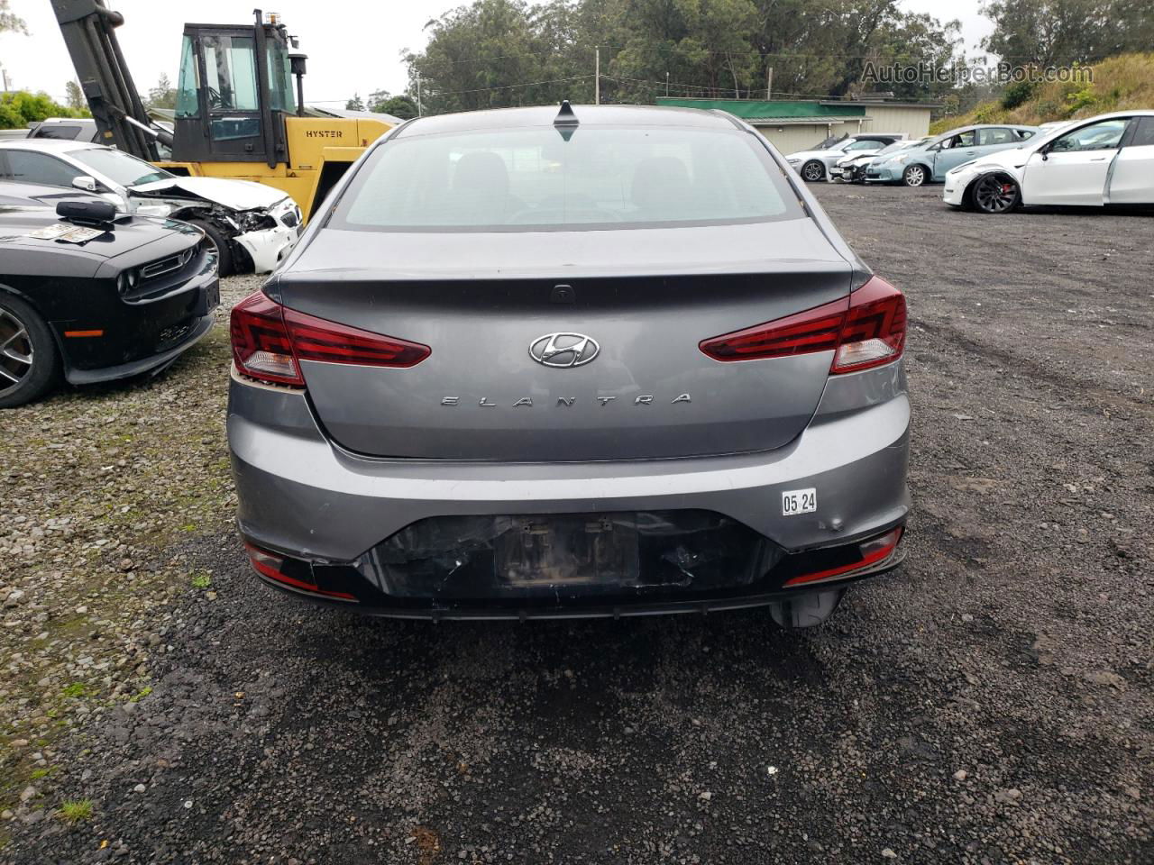 2019 Hyundai Elantra Sel Charcoal vin: 5NPD84LF0KH423488