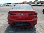 2019 Hyundai Elantra Sel Красный vin: 5NPD84LF0KH461397