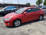 2019 Hyundai Elantra Sel Красный vin: 5NPD84LF0KH461397