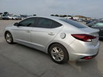 2019 Hyundai Elantra Sel Silver vin: 5NPD84LF0KH462615