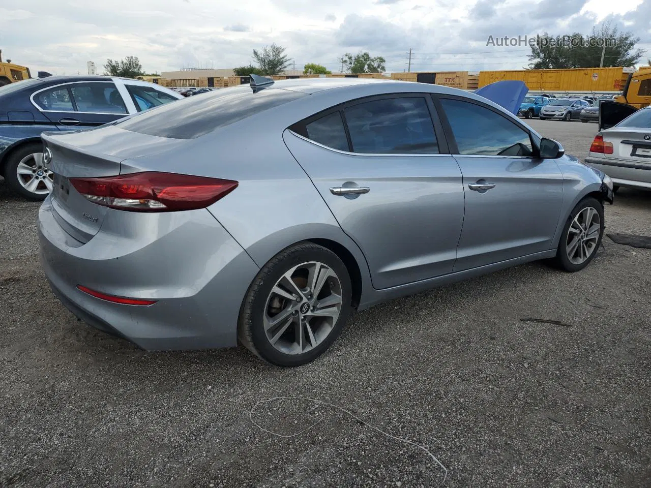 2017 Hyundai Elantra Se Silver vin: 5NPD84LF1HH023769