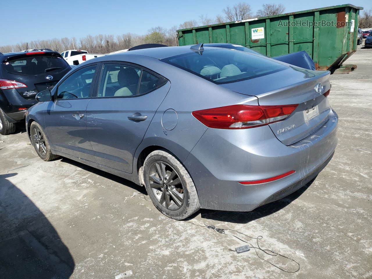 2017 Hyundai Elantra Se Gray vin: 5NPD84LF1HH033010