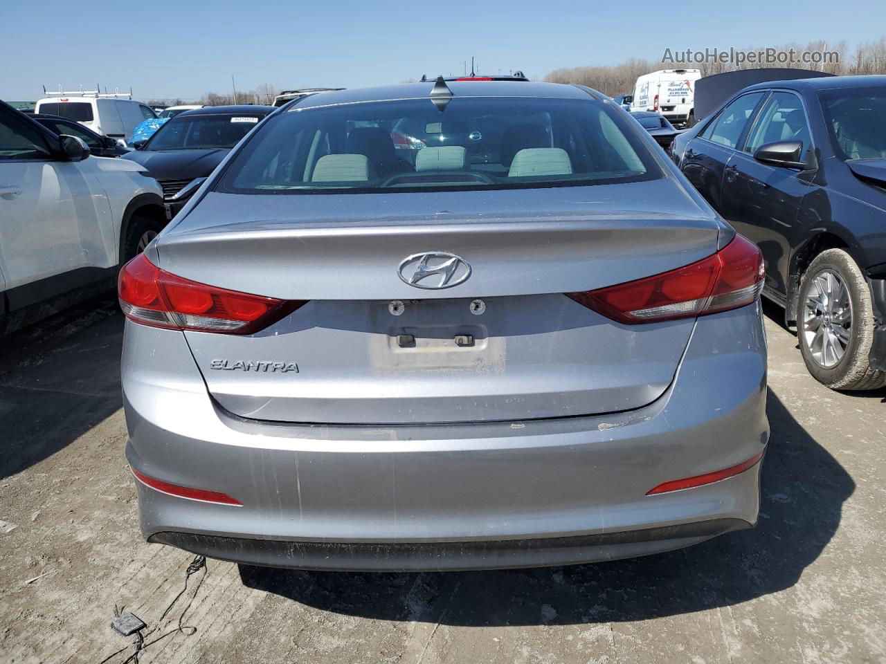 2017 Hyundai Elantra Se Gray vin: 5NPD84LF1HH033010