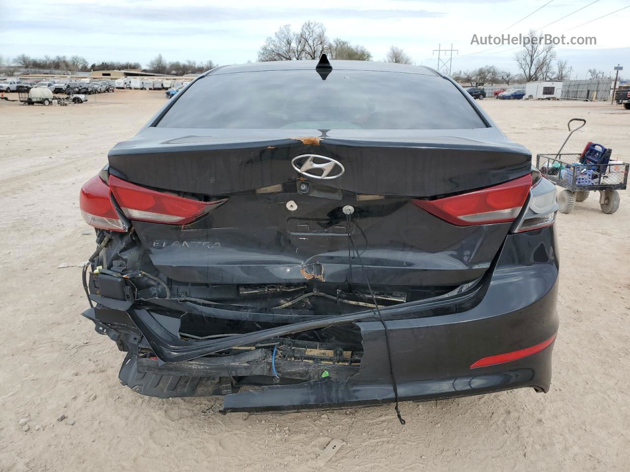 2017 Hyundai Elantra Se Black vin: 5NPD84LF1HH042354