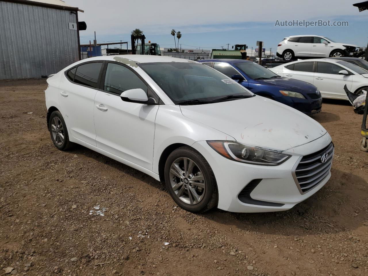 2017 Hyundai Elantra Se Белый vin: 5NPD84LF1HH044928