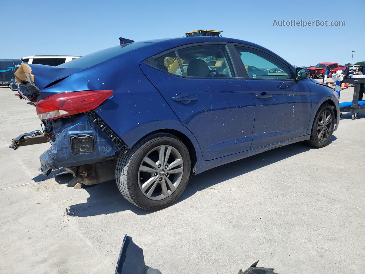 2017 Hyundai Elantra Se Синий vin: 5NPD84LF1HH045688