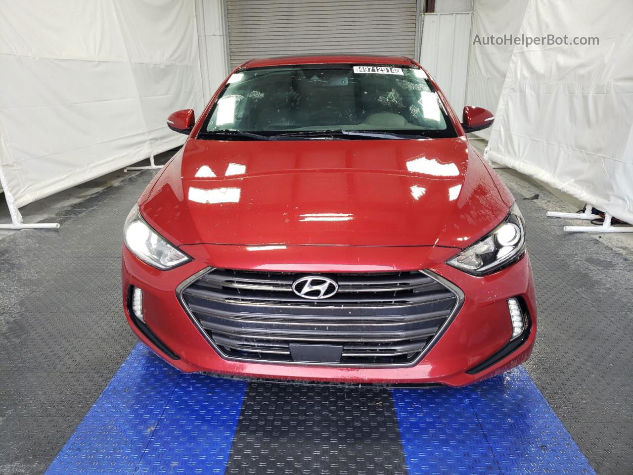 2017 Hyundai Elantra Se Red vin: 5NPD84LF1HH069697