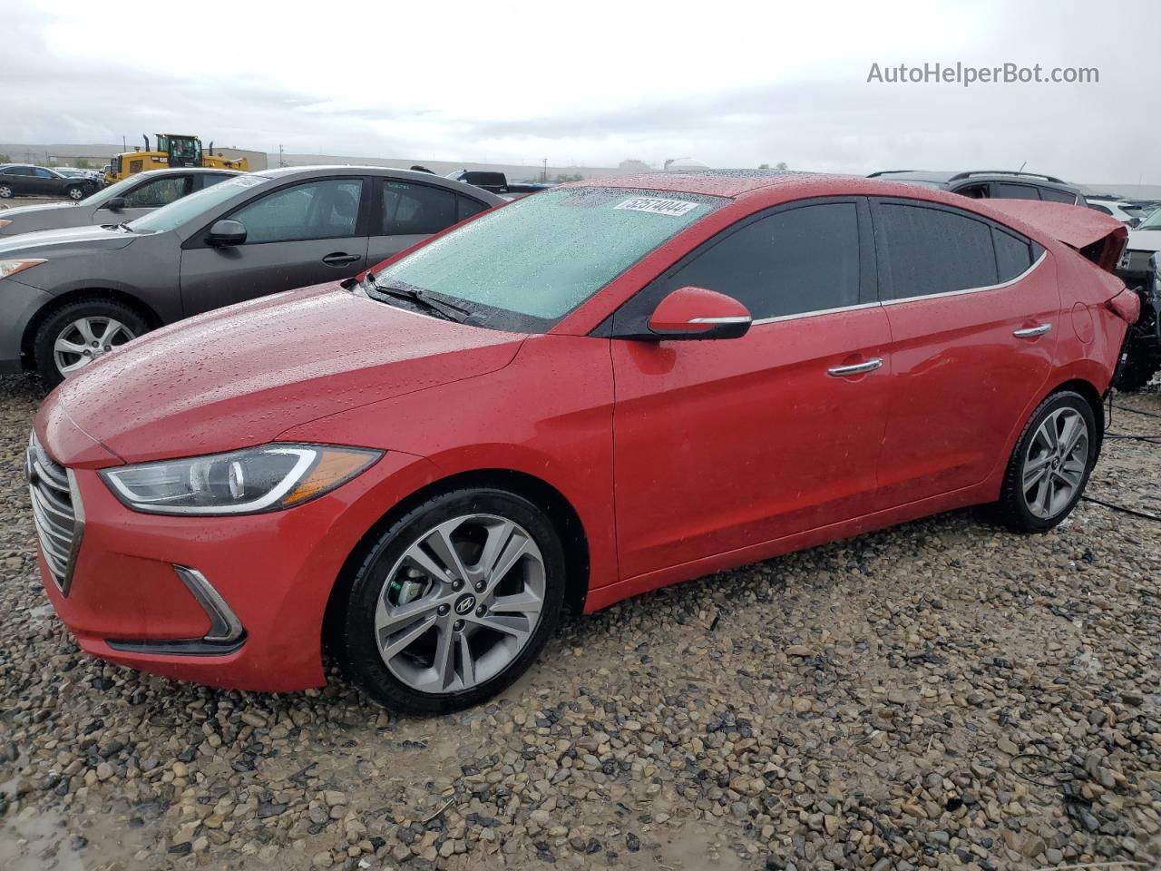 2017 Hyundai Elantra Se Red vin: 5NPD84LF1HH078920