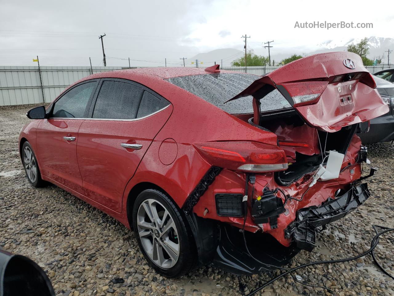 2017 Hyundai Elantra Se Red vin: 5NPD84LF1HH078920