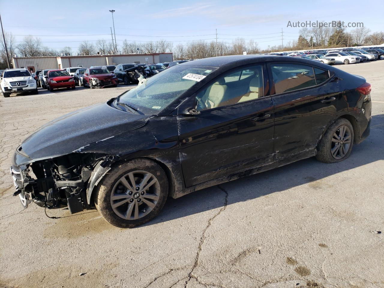 2017 Hyundai Elantra Se Black vin: 5NPD84LF1HH169847