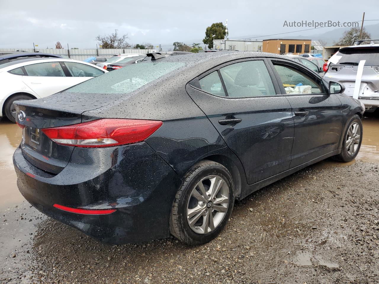 2017 Hyundai Elantra Se Черный vin: 5NPD84LF1HH192867