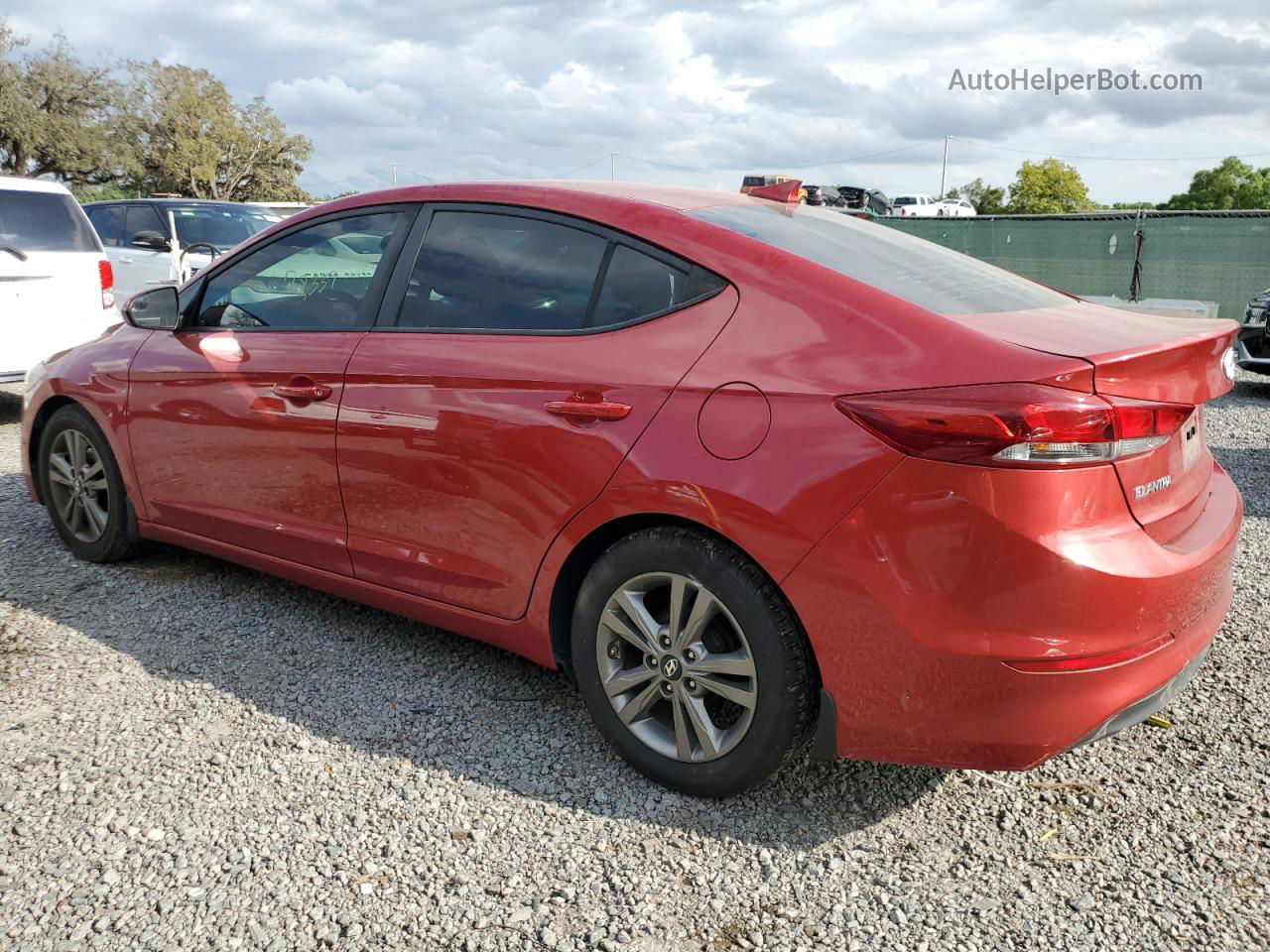 2017 Hyundai Elantra Se Red vin: 5NPD84LF1HH196126