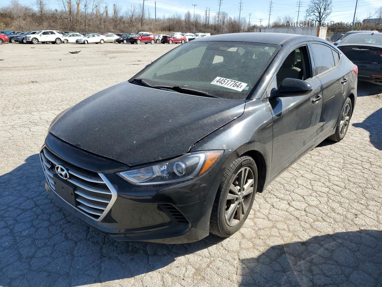 2017 Hyundai Elantra Se Black vin: 5NPD84LF1HH206301