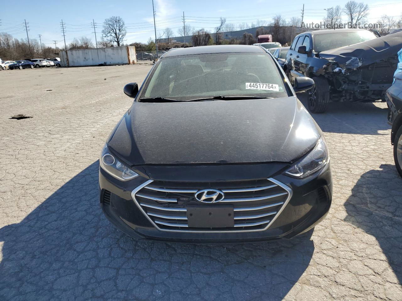 2017 Hyundai Elantra Se Черный vin: 5NPD84LF1HH206301