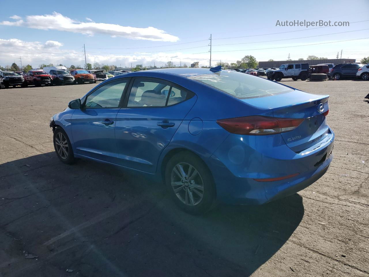 2018 Hyundai Elantra Sel Blue vin: 5NPD84LF1JH215912