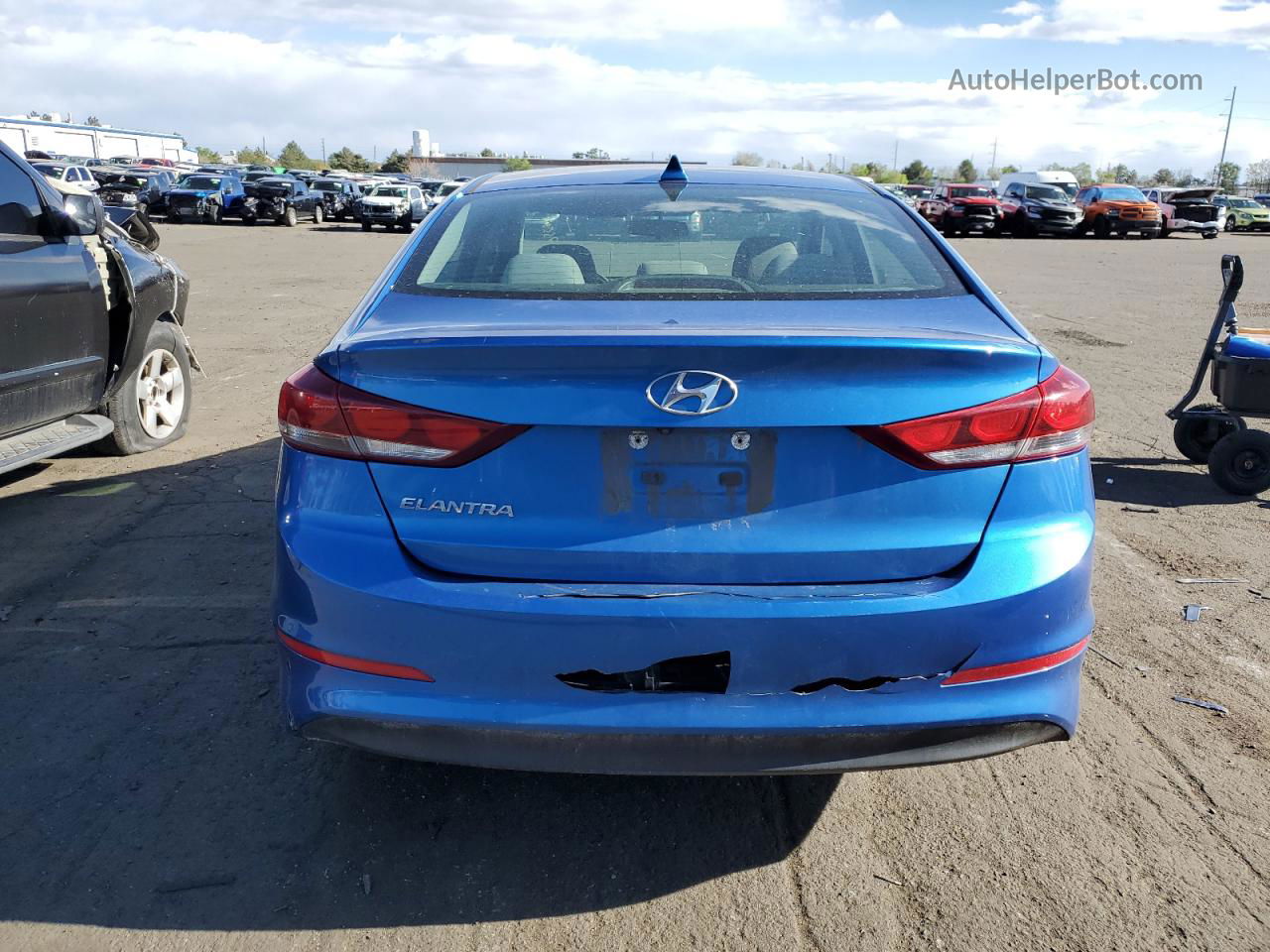 2018 Hyundai Elantra Sel Blue vin: 5NPD84LF1JH215912