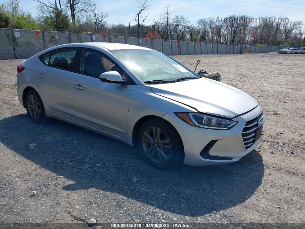 2018 Hyundai Elantra Sel Серебряный vin: 5NPD84LF1JH226280