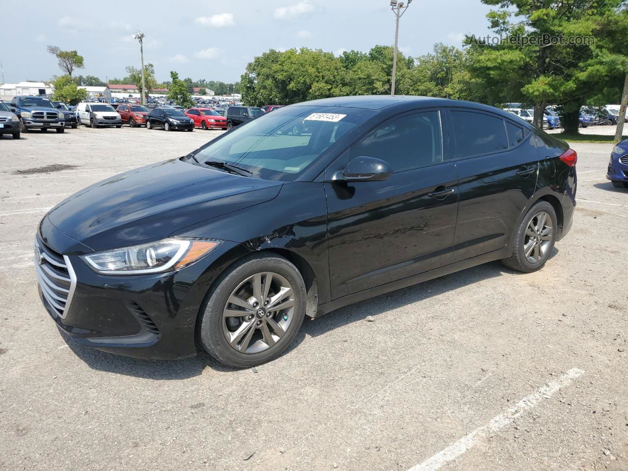 2018 Hyundai Elantra Sel Black vin: 5NPD84LF1JH235464