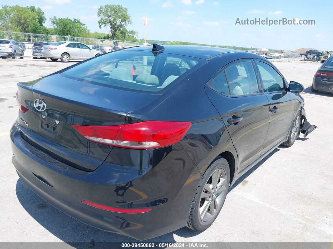 2018 Hyundai Elantra Sel Black vin: 5NPD84LF1JH252068