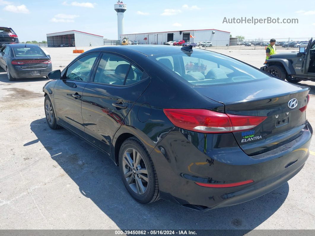 2018 Hyundai Elantra Sel Black vin: 5NPD84LF1JH252068