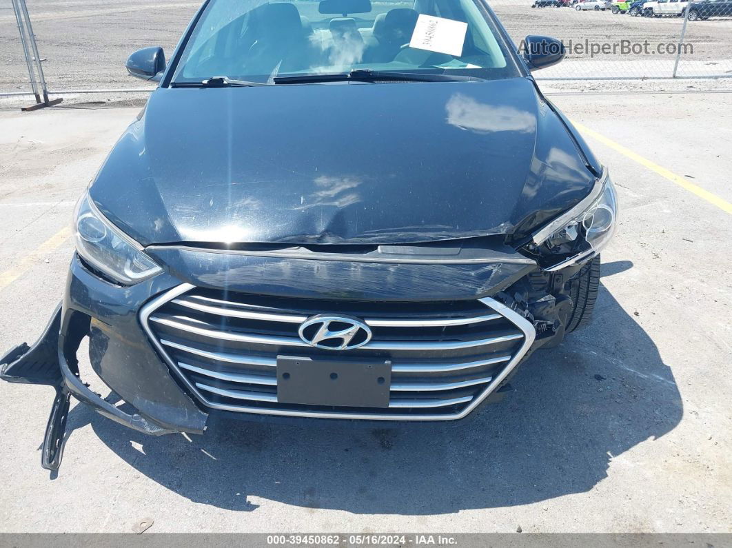 2018 Hyundai Elantra Sel Black vin: 5NPD84LF1JH252068