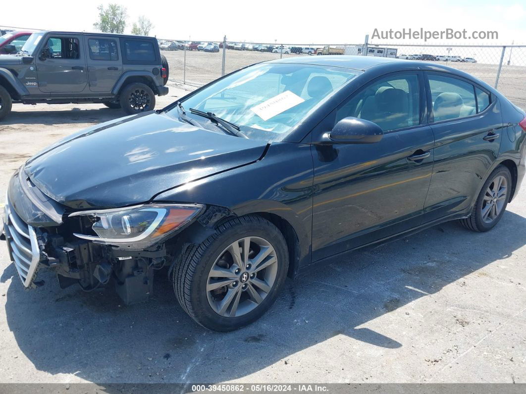 2018 Hyundai Elantra Sel Black vin: 5NPD84LF1JH252068