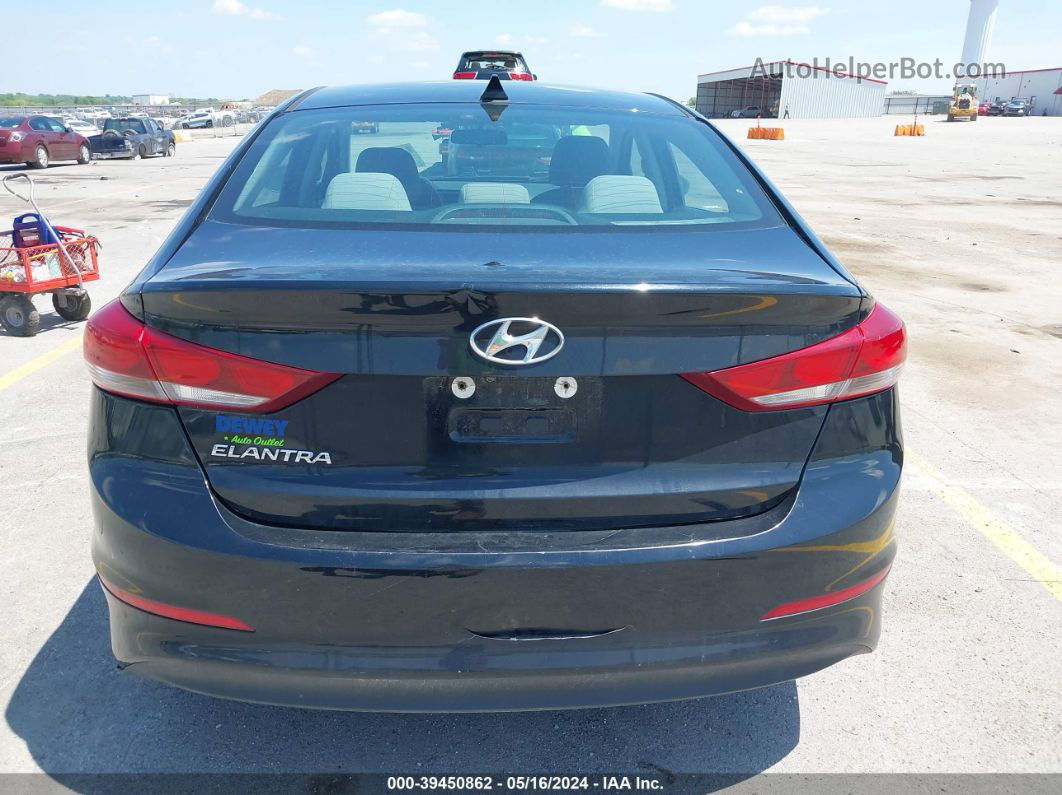 2018 Hyundai Elantra Sel Black vin: 5NPD84LF1JH252068