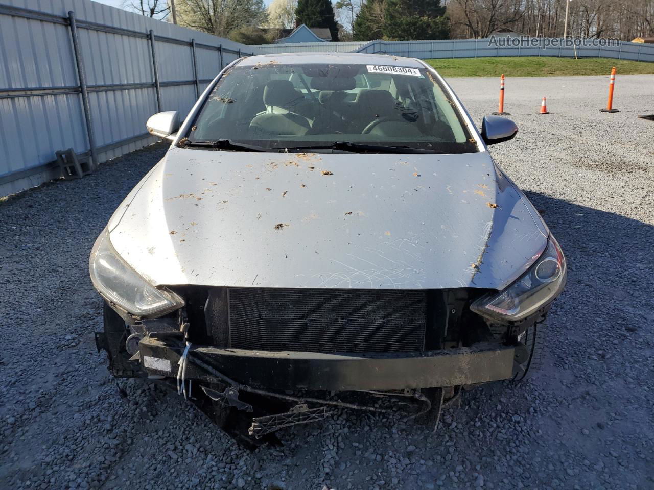 2018 Hyundai Elantra Sel Silver vin: 5NPD84LF1JH262843