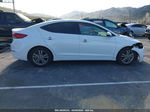 2018 Hyundai Elantra Value Edition White vin: 5NPD84LF1JH274233